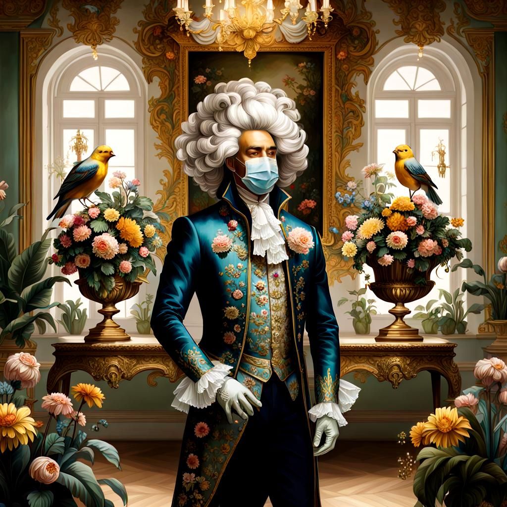 Baroque Masquerade in a Fantastical Setting