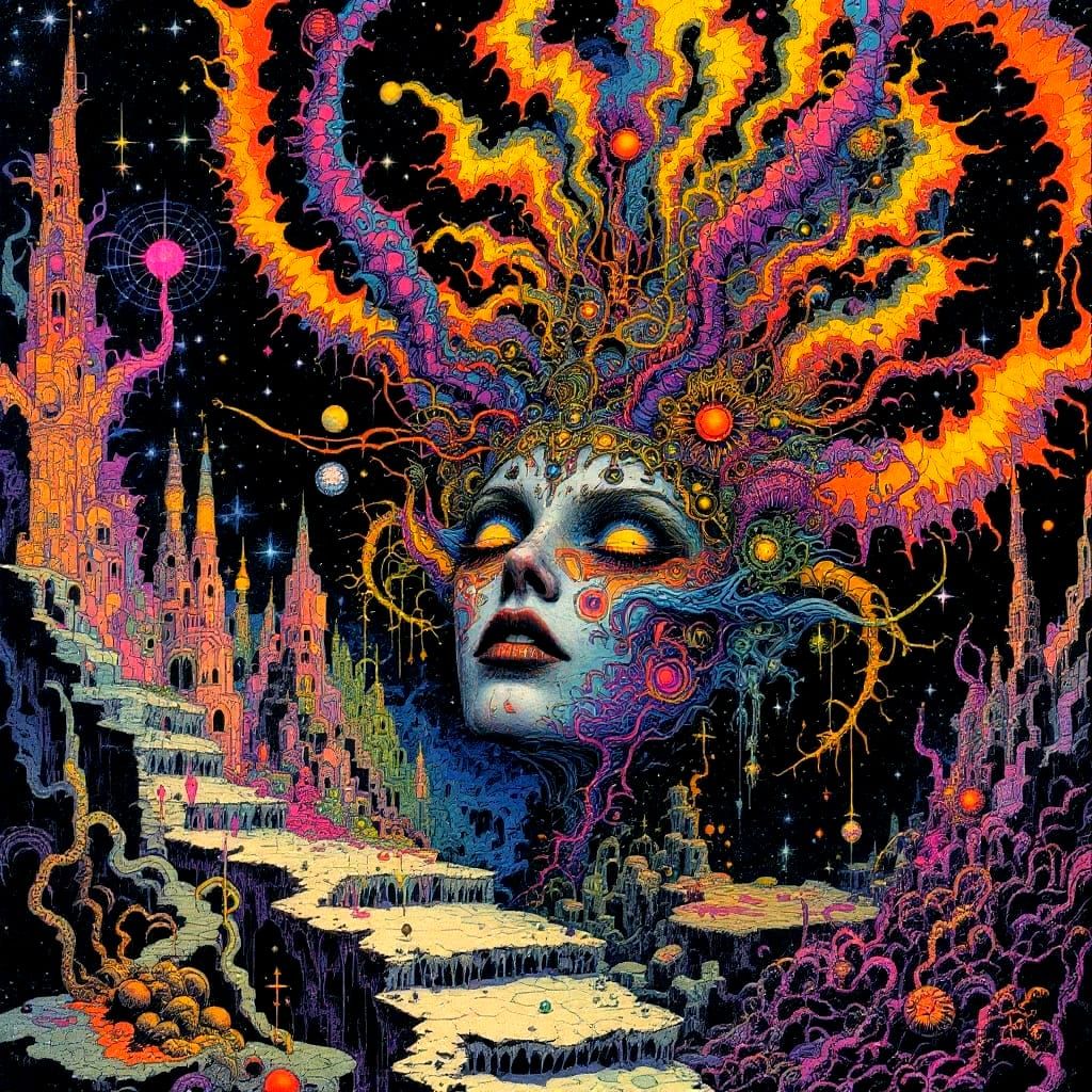 Baroque Space Opera Apocalypse in Retrofuturist Style