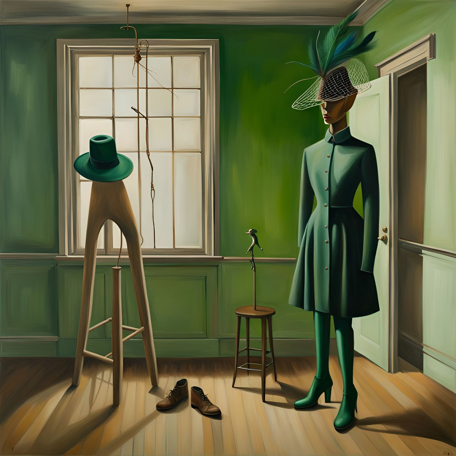 Not Your Doll (Homage to Belgian surrealist painter Rachel Baes)