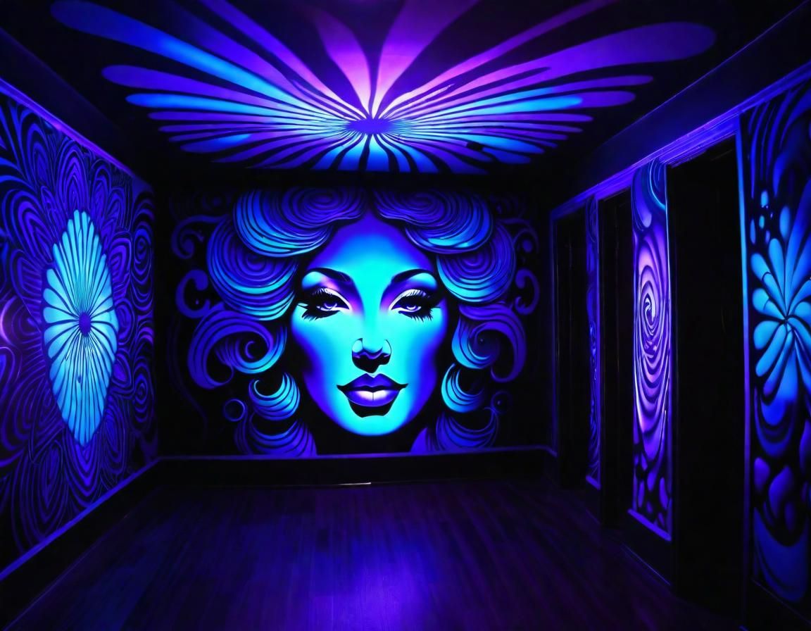 Black Light Mural Art: Ultra Violet Room Design