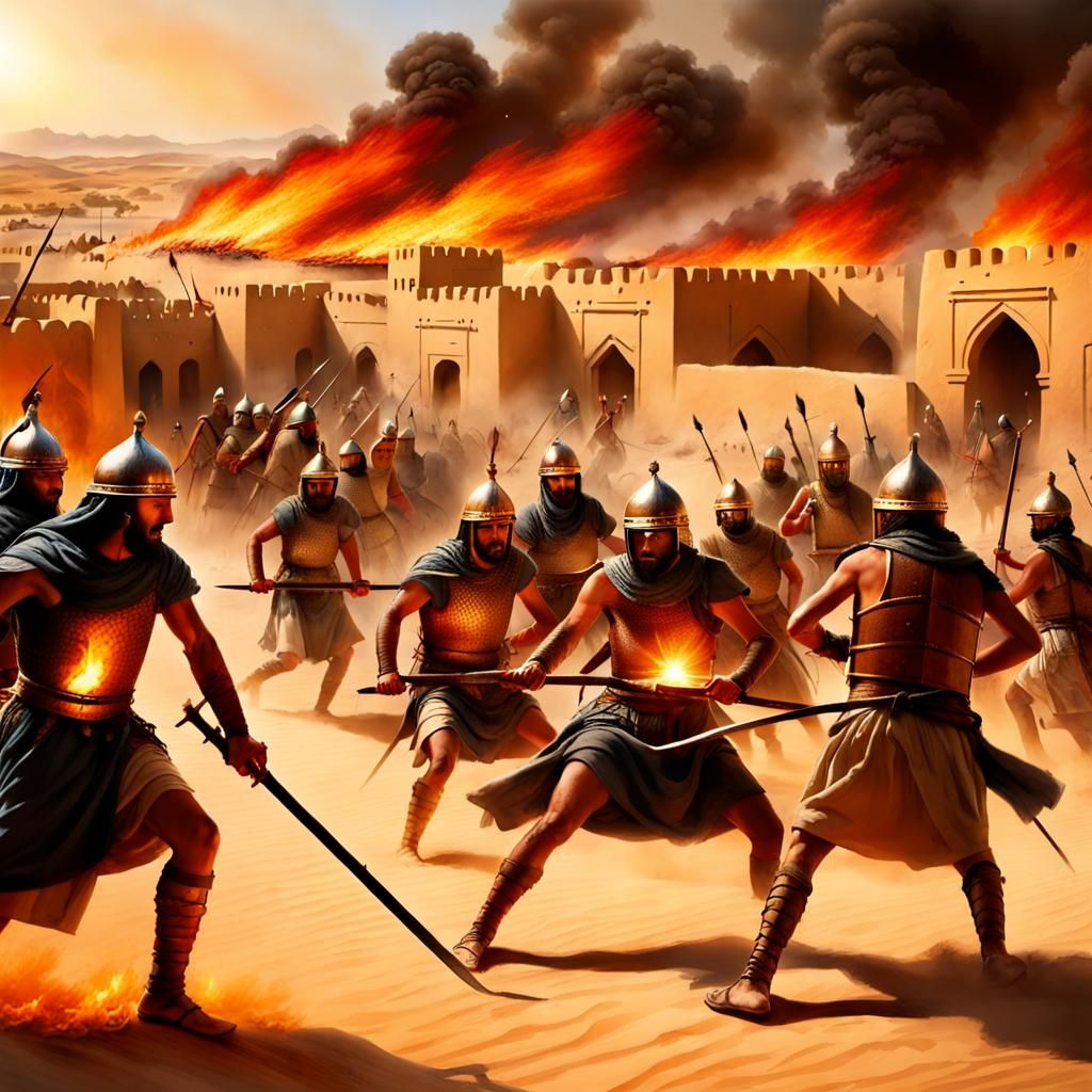 Ancient Middle Eastern Army Invades Desert Town