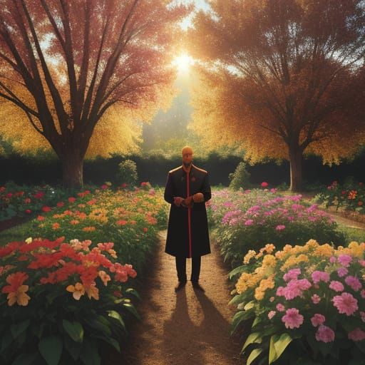 Utopian Christian Communist in Golden Light