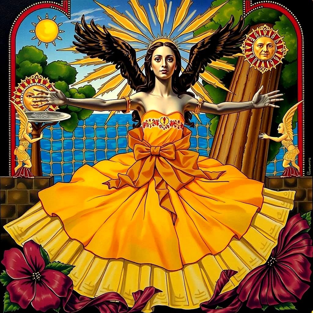 Expressive Sculpture Radiating Immanent Glory