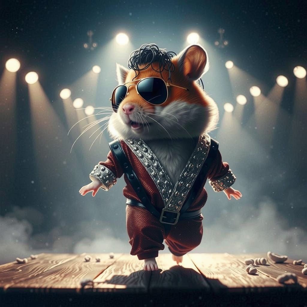 A Hamster Channels Elvis in a Groovy Dance Routine
