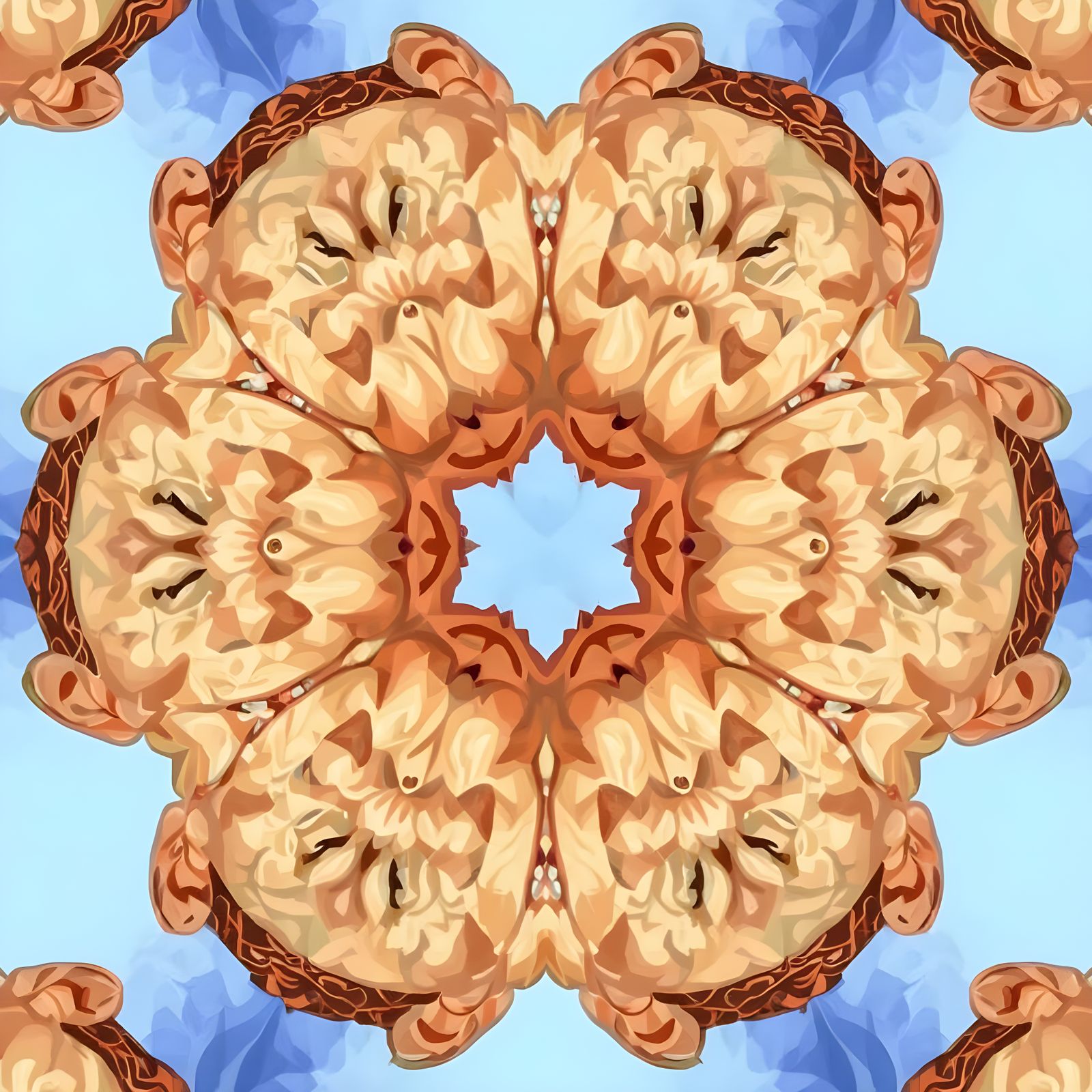 Elegant Floral Wallpaper in William Morris Style