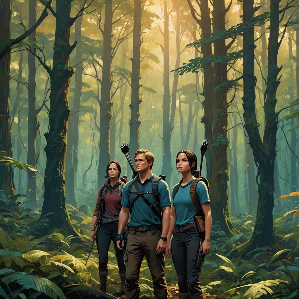 Fantasy Forest Scene in High-Resolution Detail