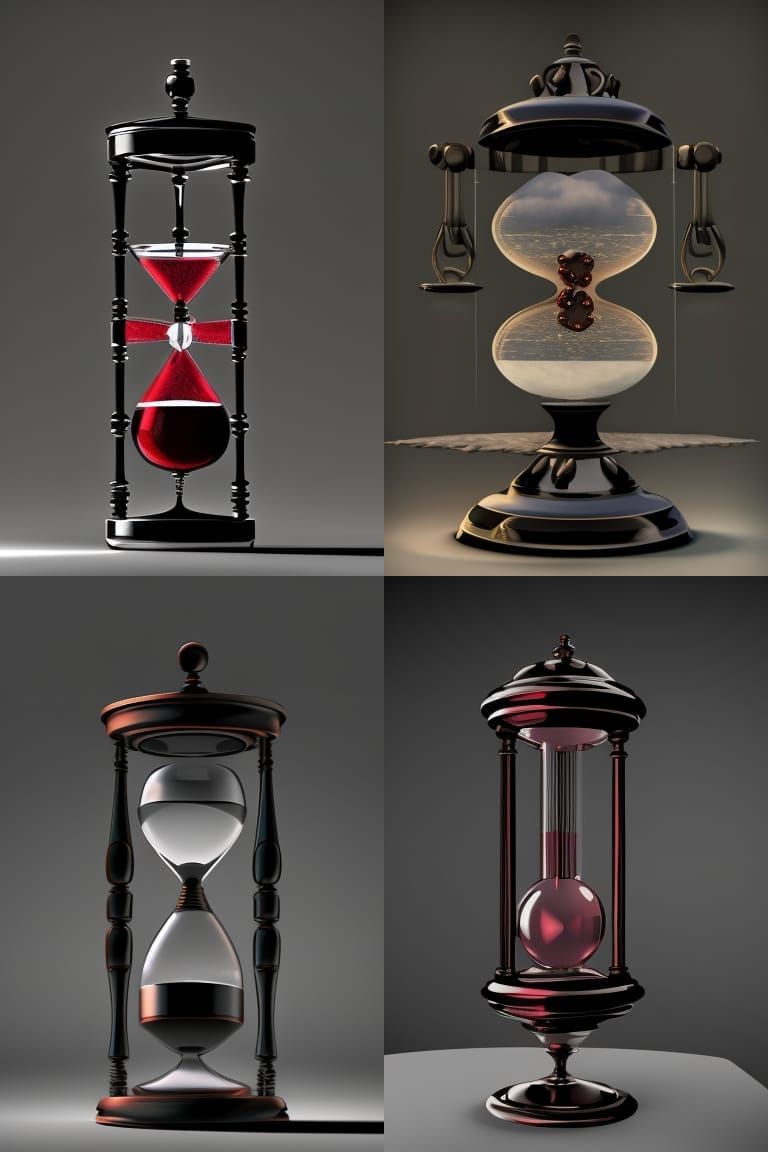 Hourglass Time: Detailed Fantasy Concept Art