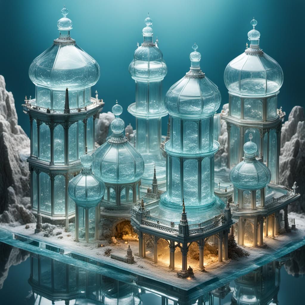 Glass and Water High Priest Surreal Image