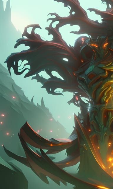 Storm Elemental in Dark Fantasy Concept Art