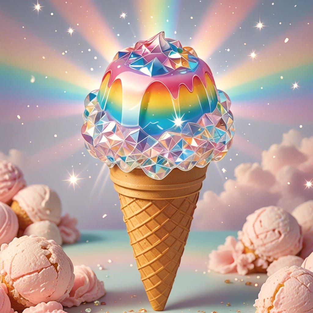 A magical ice cream cone