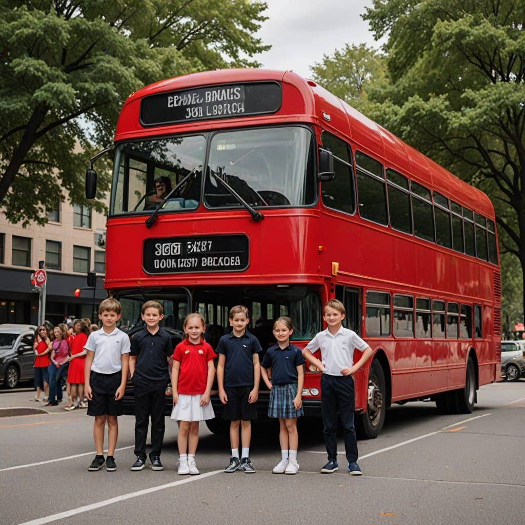 Red bus dance recital