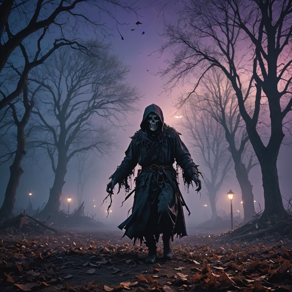 Gothic Horror Death Ghoul Rises in Twilight
