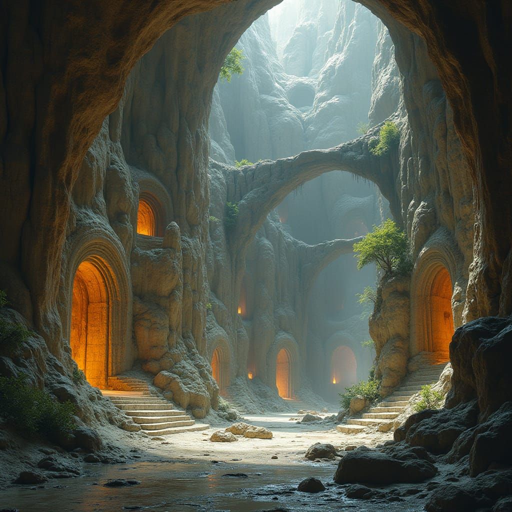 Thriving Cave City on Haymanutha Blends Ancient and Futurist...