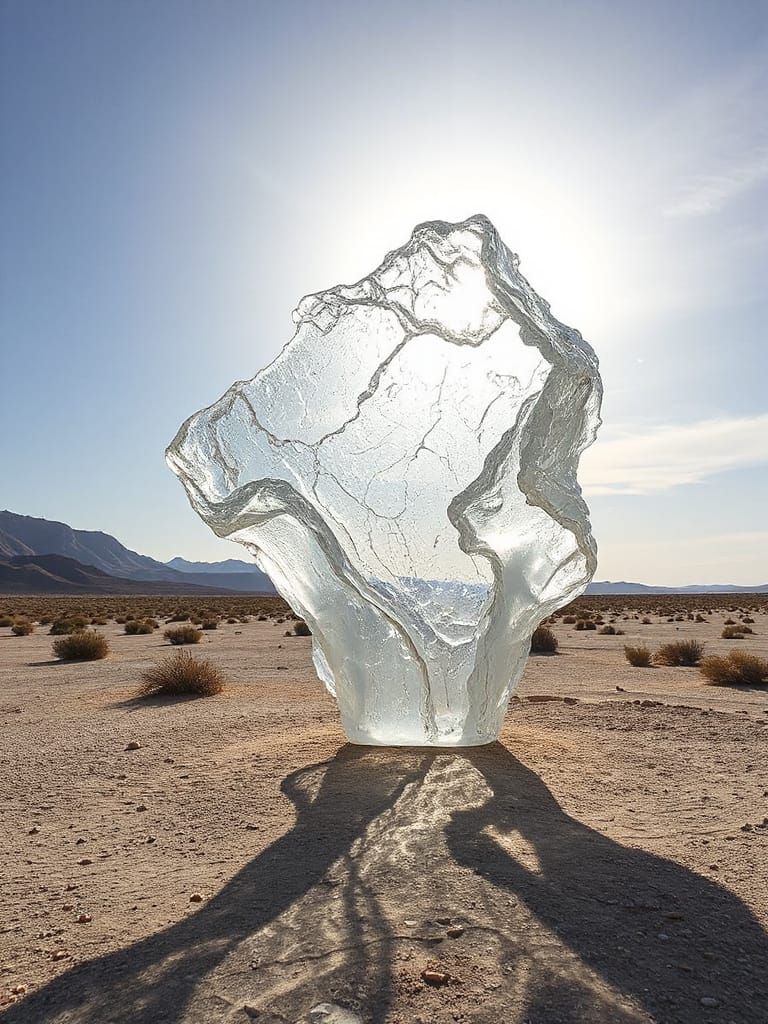 Glass Sculpture White Desert National Park