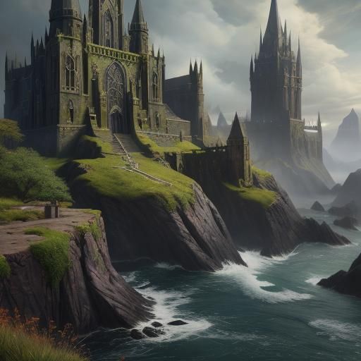 Detailed Matte Painting of Irish Luck