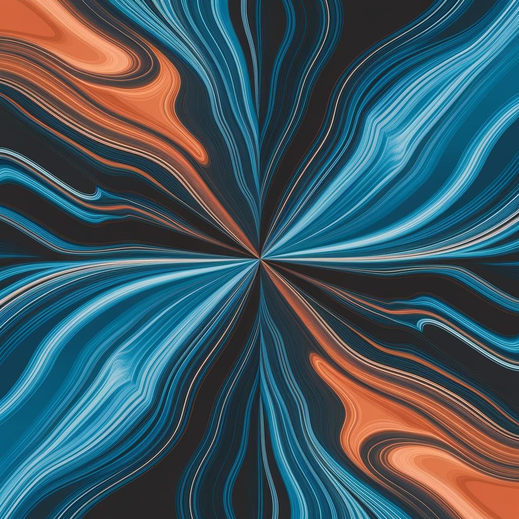 Abstract Wilderness Jade Flaming Umber Texture