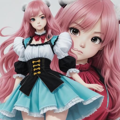 Kawaii, Big eyes, Small nose and mouth, Round facial feature...