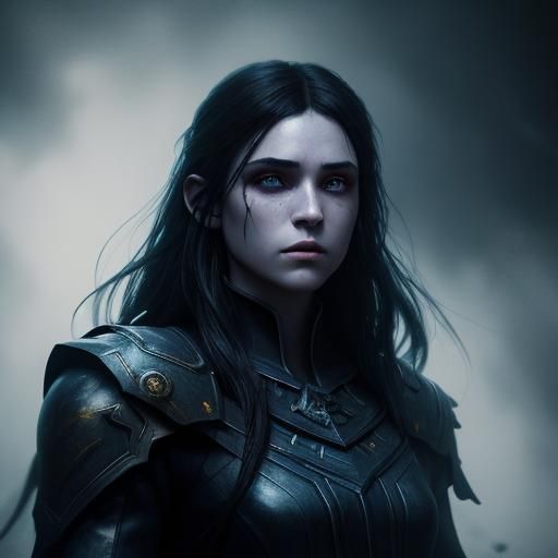 Vampire Portrait in Dark Fantasy Style