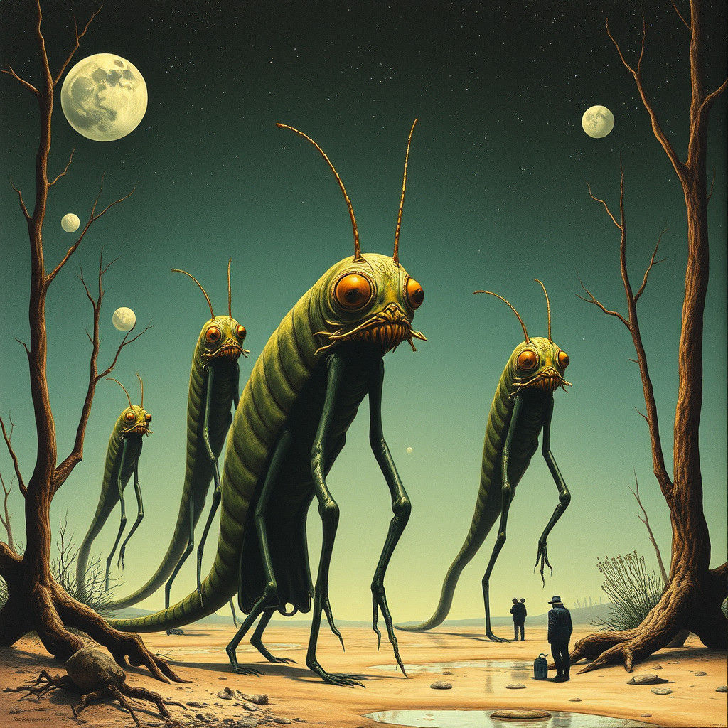 Elongated Ellies Entertain Eager Enemies

(Zdzisław Beksińsk...