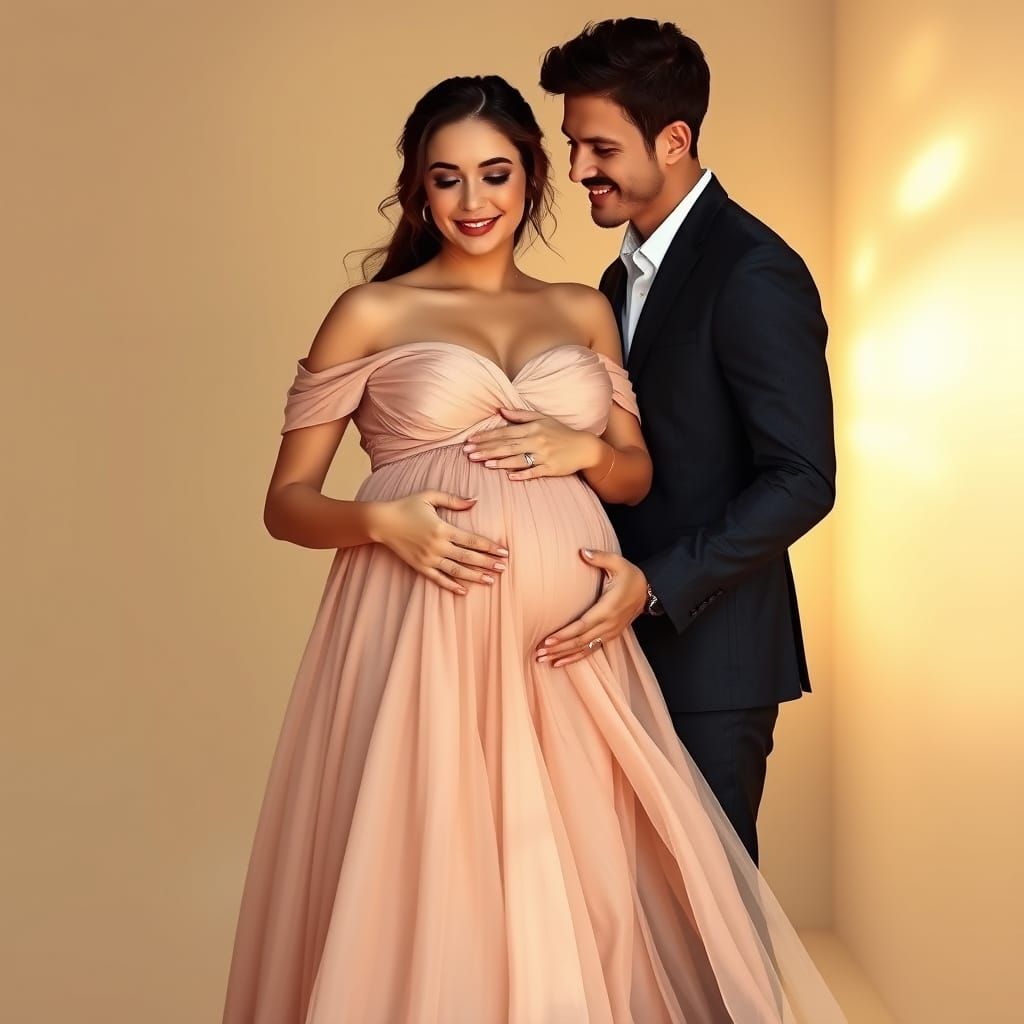 Romantic Maternity Portrait in Dreamy, Ethereal Style