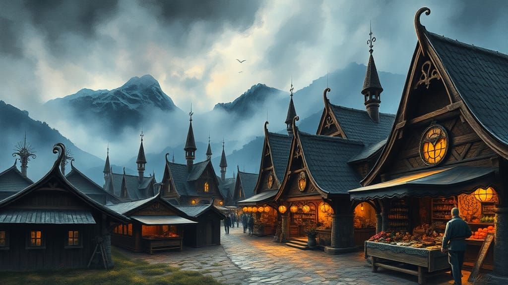 Mystical Halloween Market in Transylvania