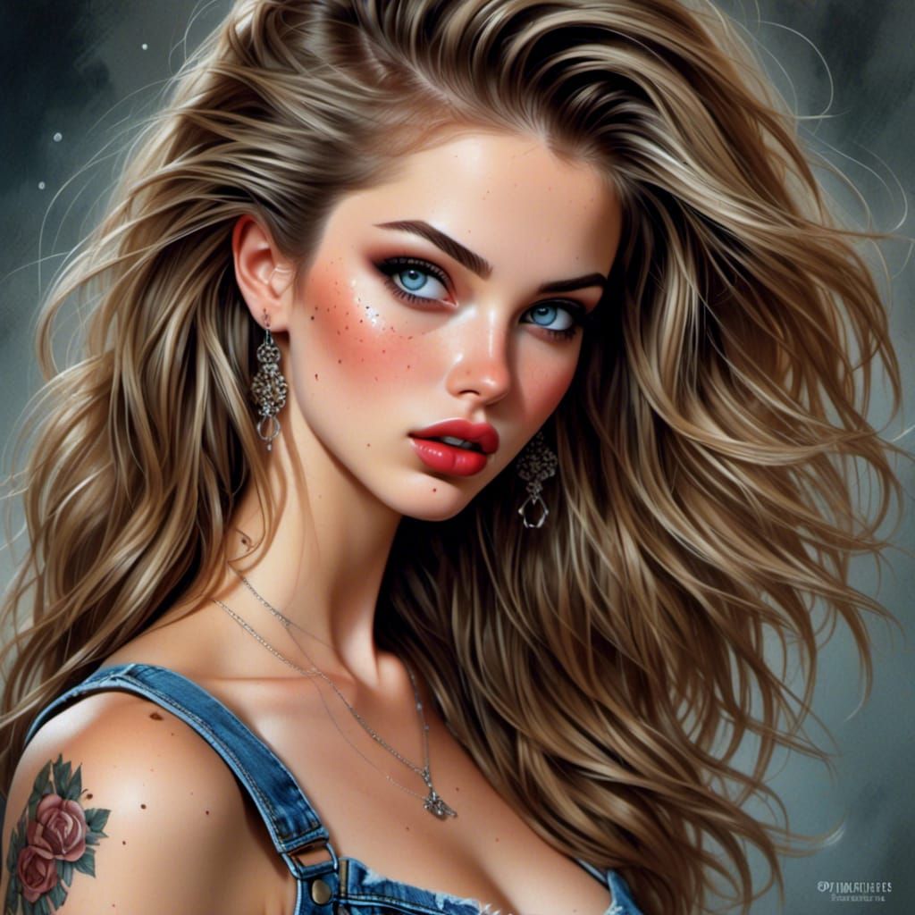 Photorealistic Portrait of a Beautiful Woman