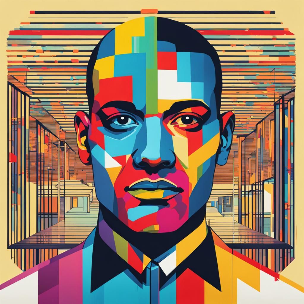 Trans Man's Self-Love in Pop Art Style