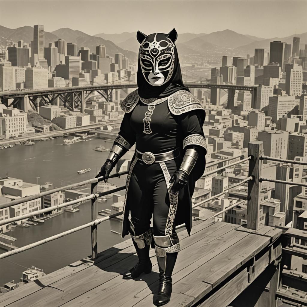 Jaguar-Masked Ninja Super-Villainess Awaits Weirdness