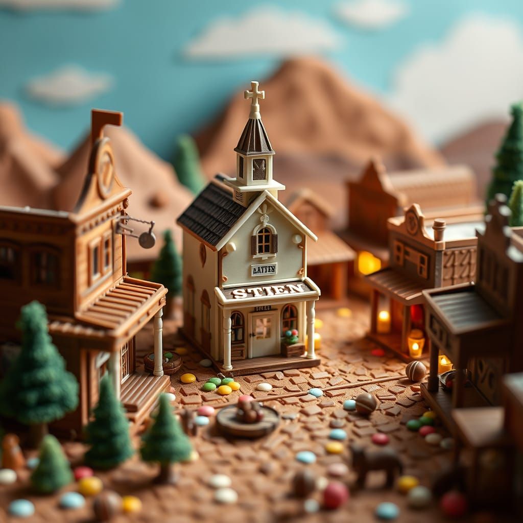 Candy Town: A Whimsical Western Miniature