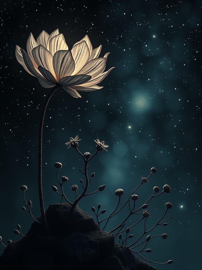 Petallic Stick-Figure Masterpiece