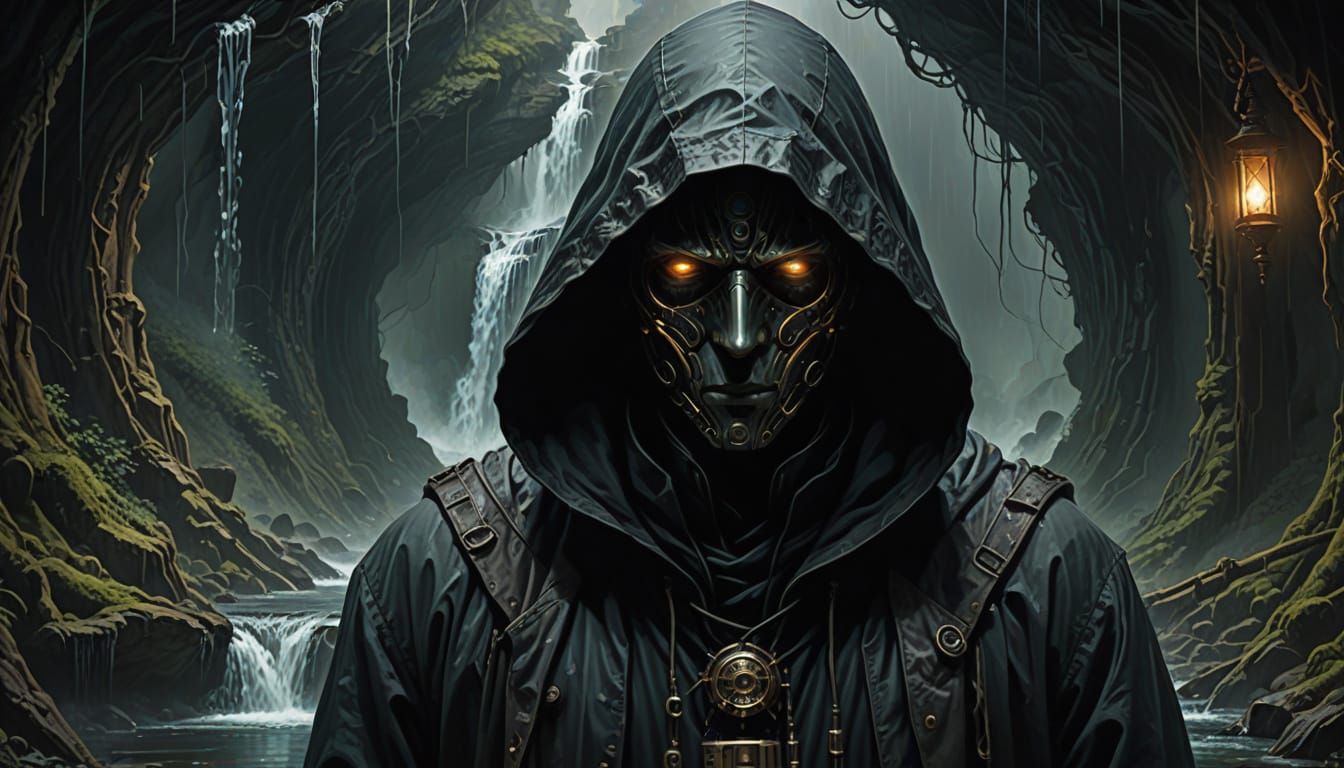 Ethereal Steampunk Figure Unveils Haunting Dreamscape