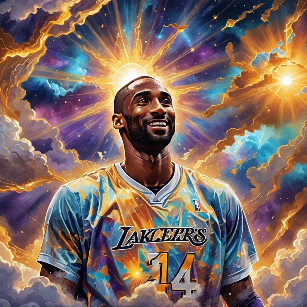 Kobe Bryant in Divine Astral Illustration