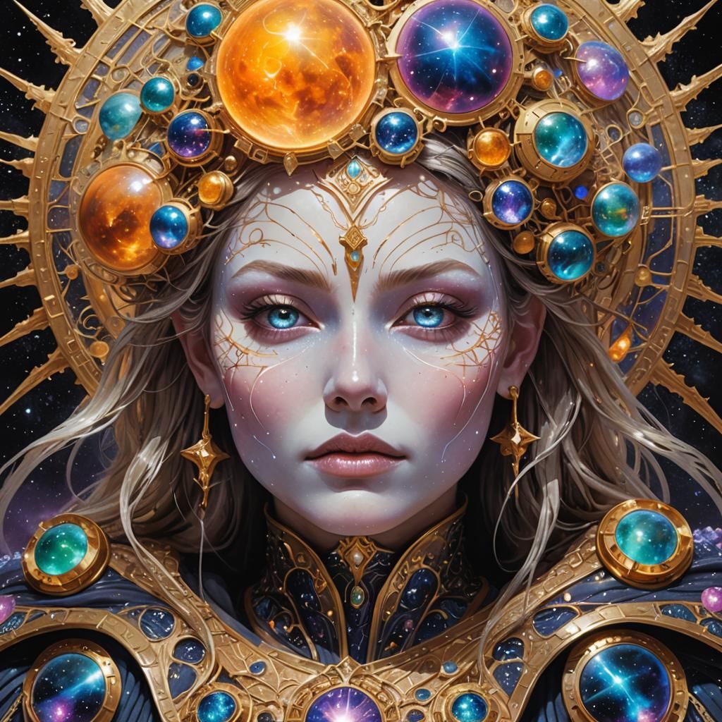 Intergalactic Ambassador in Gaseous Nebula, Biomechanical St...