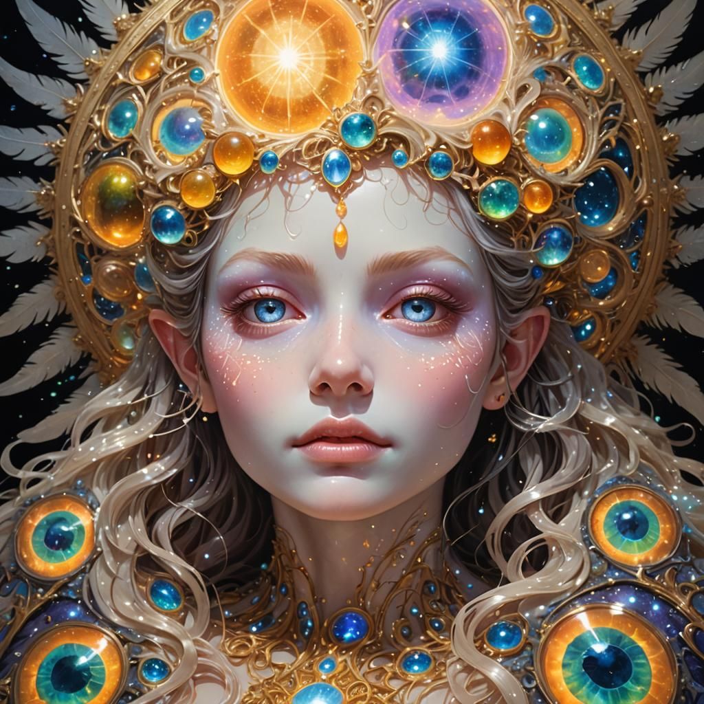 Gelatinous Alien in Giger-Inspired Biomechanical Chamber