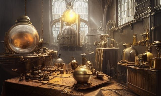 Steampunk Wizard's Lab: Award-Winning Photography