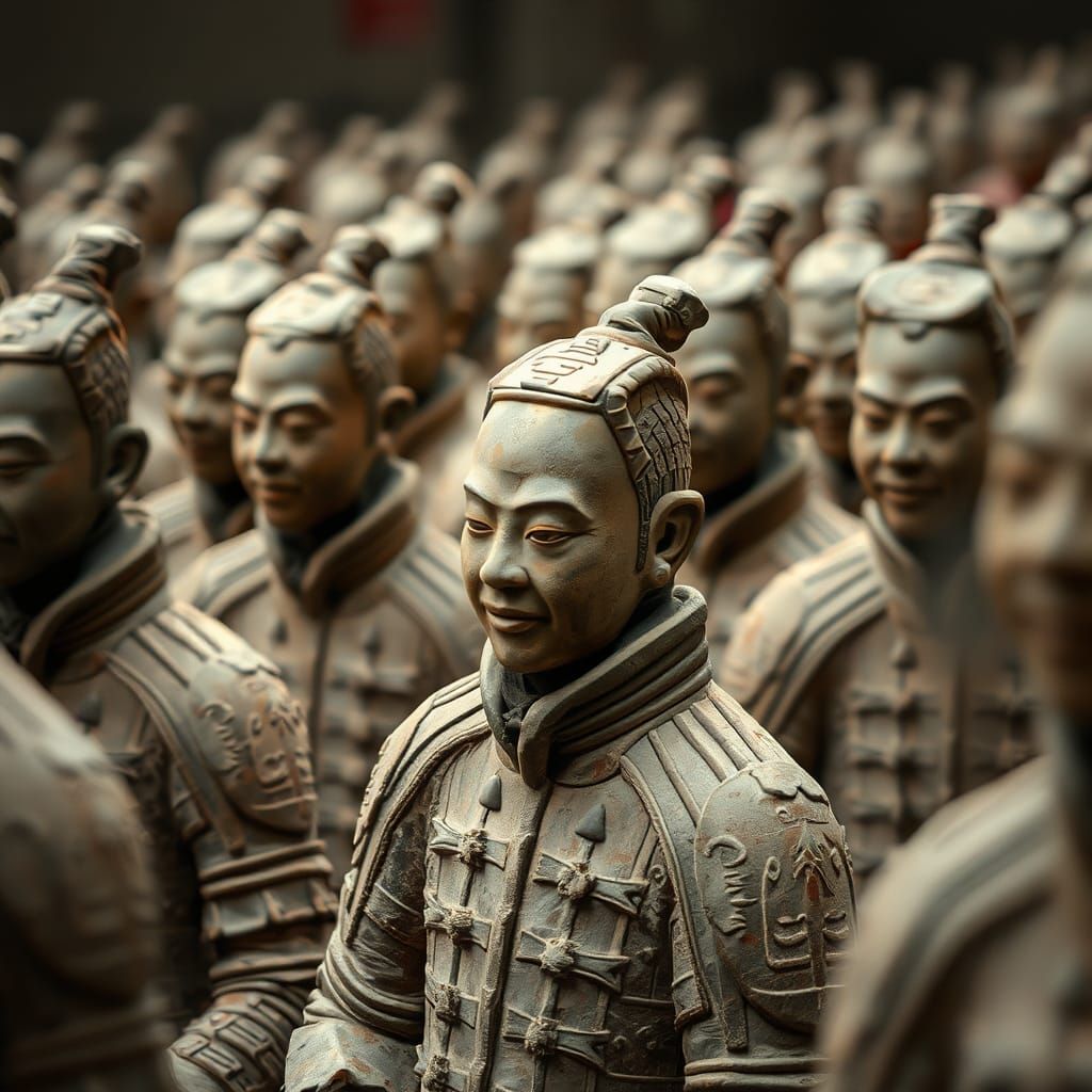 Cursed Terracotta Army: Exquisite Detail and Vivid Color