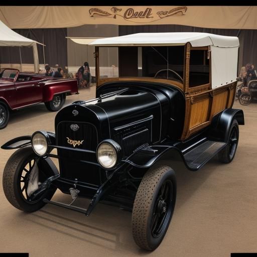 Modernized Conestoga Wagon at Car Show