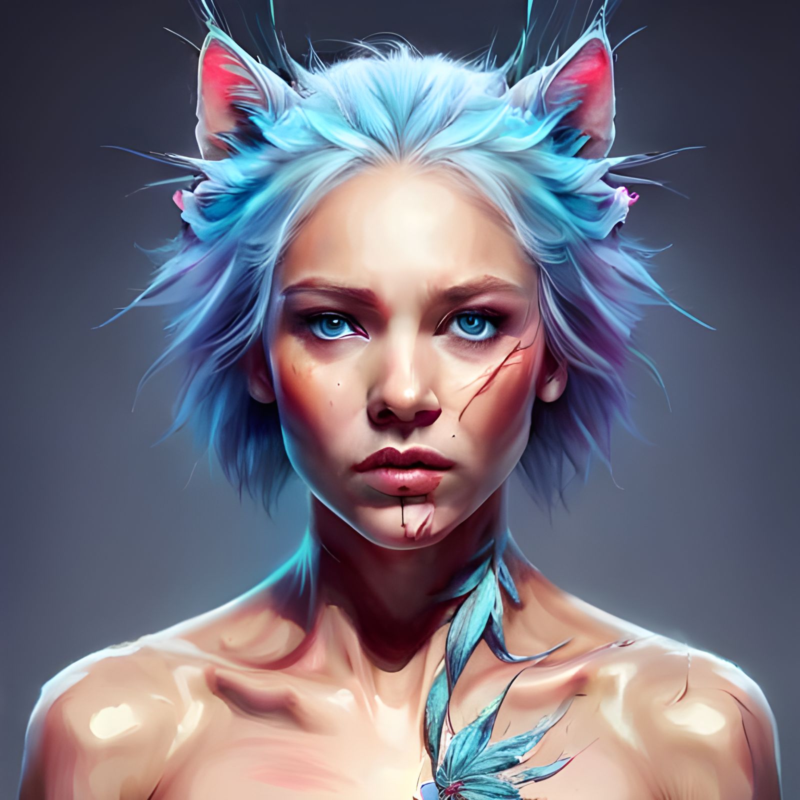 Detailed 3D Render of Eight Adorable Kittens