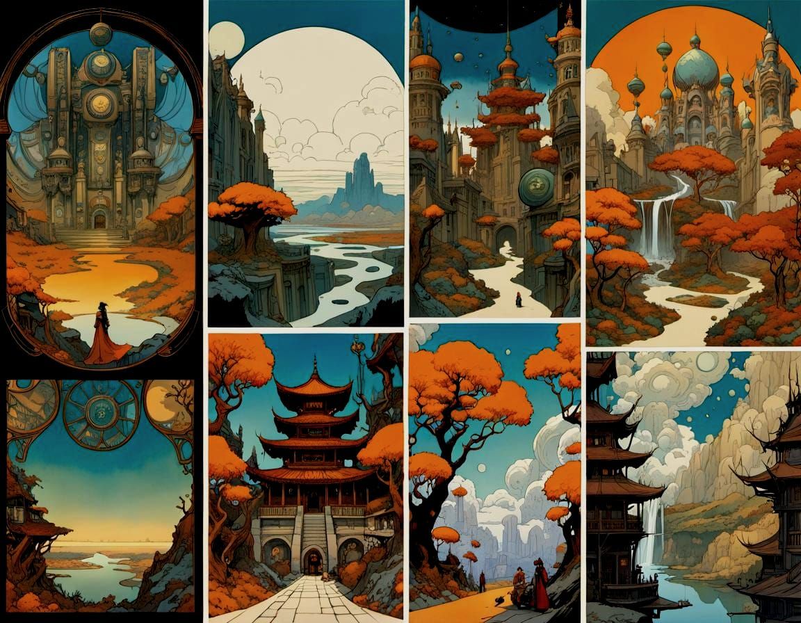 Biomechanical Muses Explore a Post-Apocalyptic World