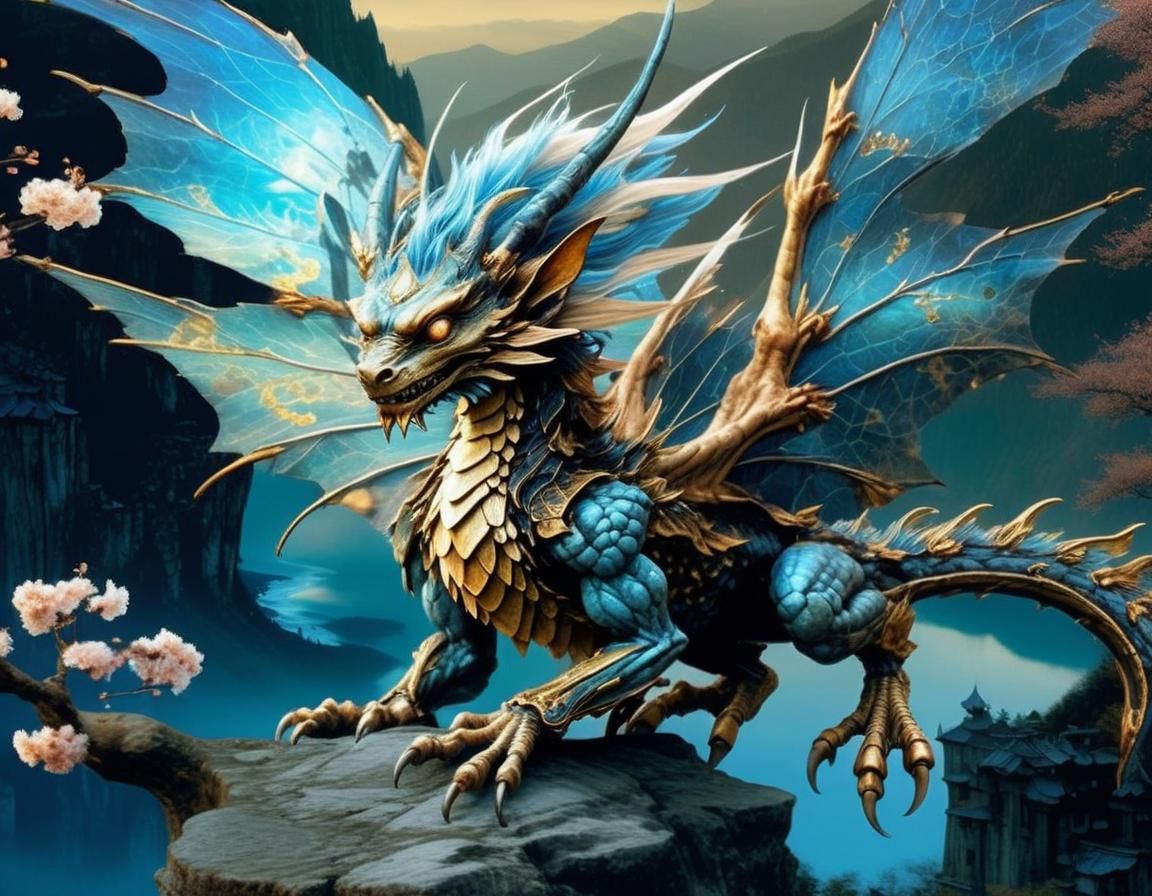 Cherry Blossom Fairy in Whimsical Digital Painting