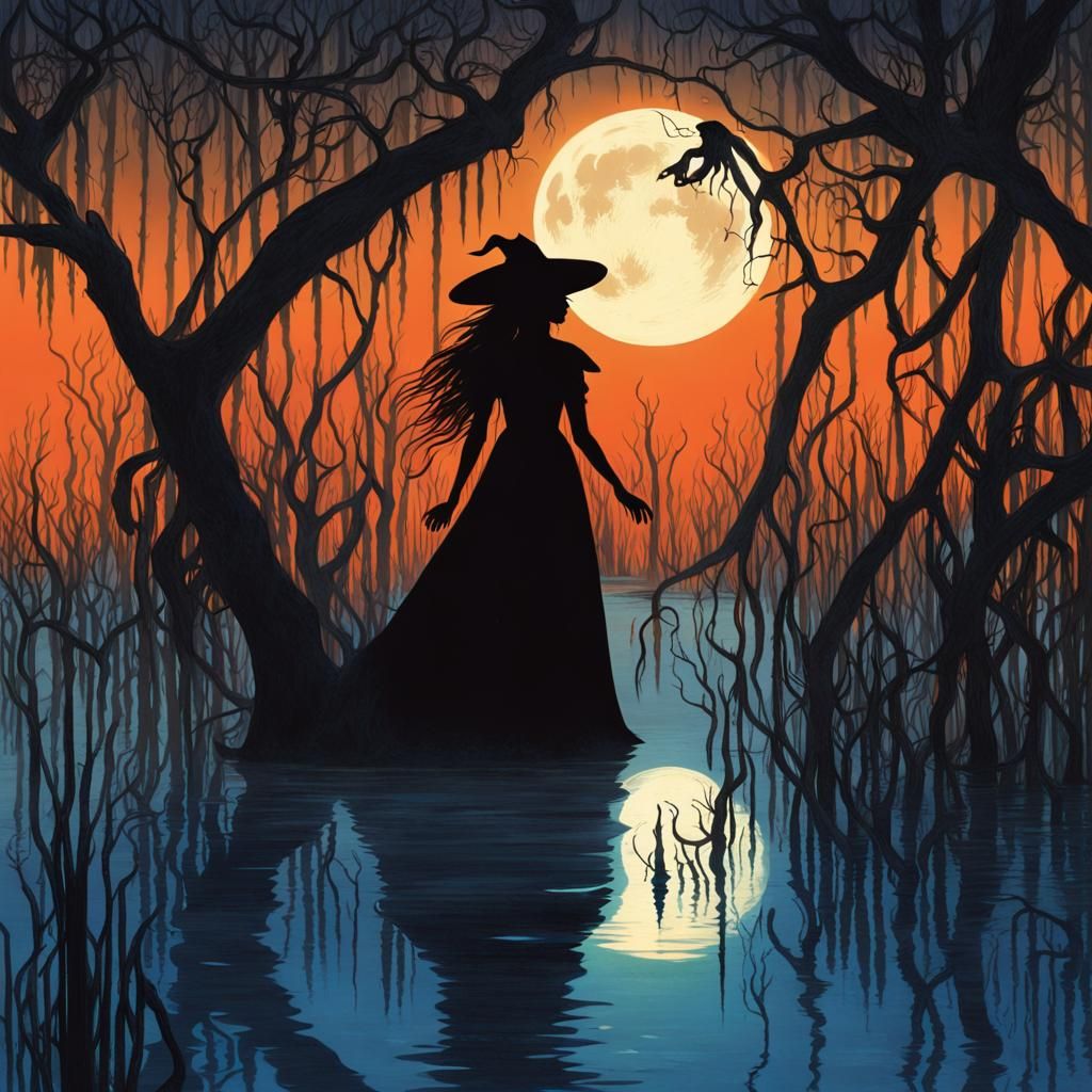 Witch and Werewolf in Mangrove Swamp Book Cover