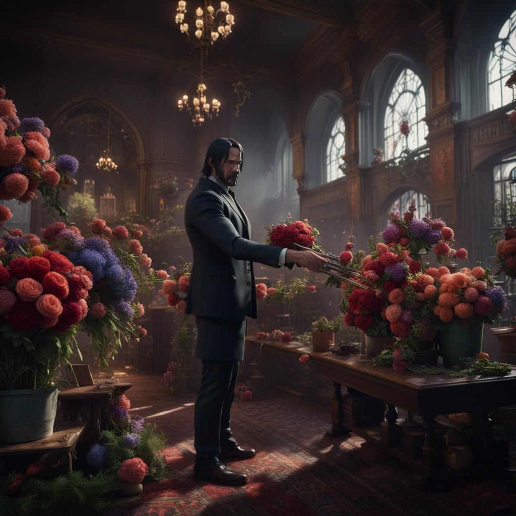 John Wick: The Florist, Detailed Matte Painting