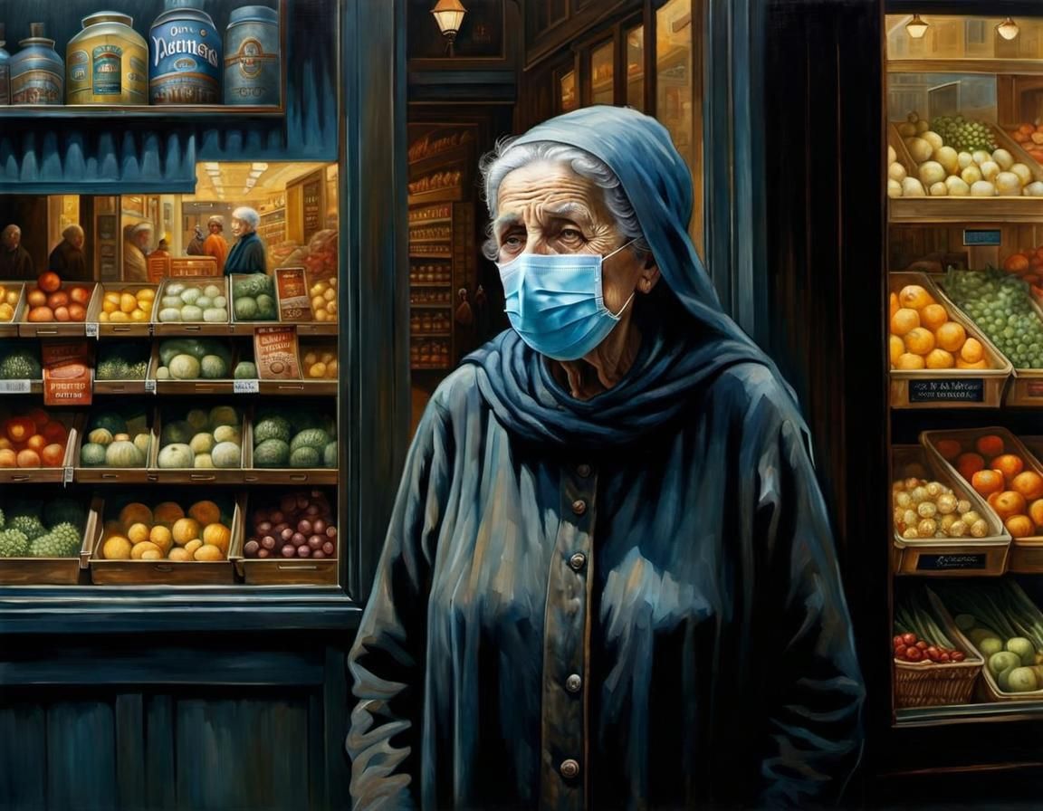 The Only Shop Customer With a Mask