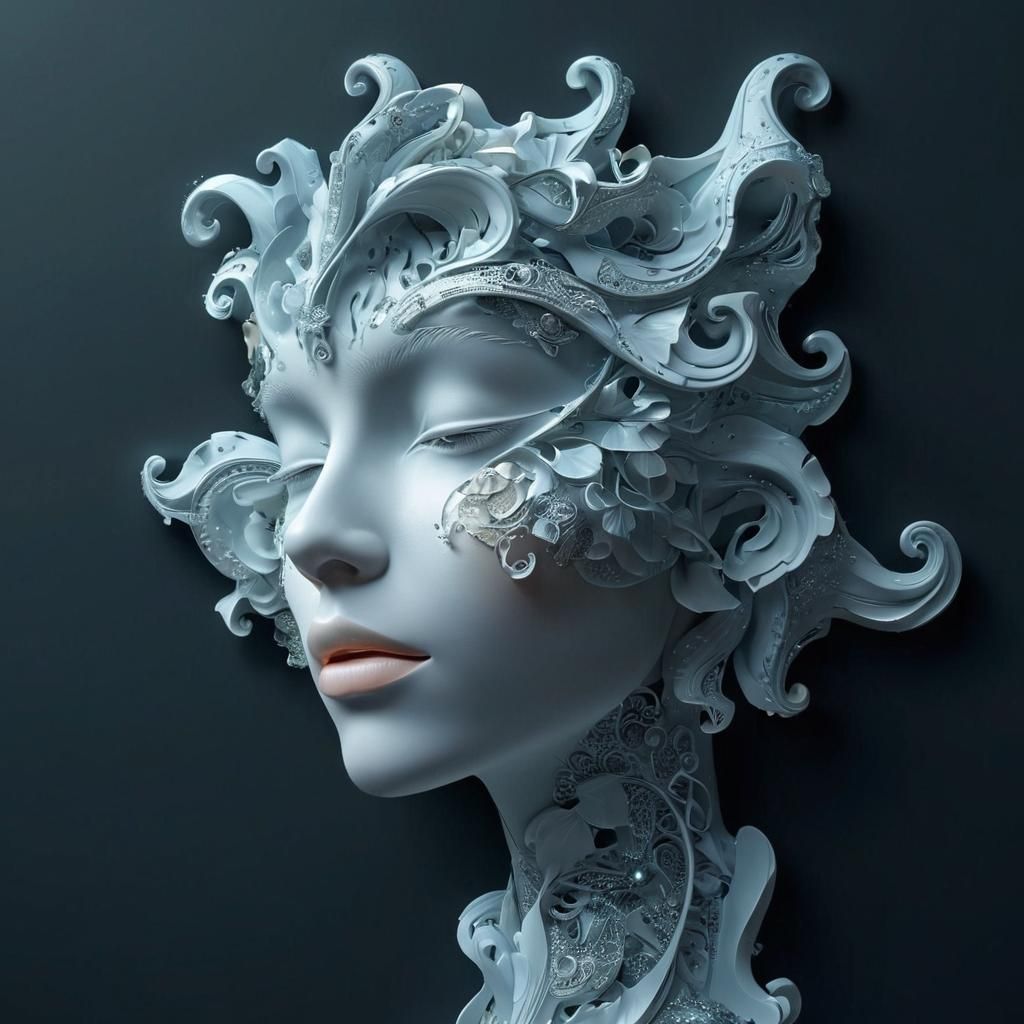 A face is a flower, a flower is a face, flower face, face fl...