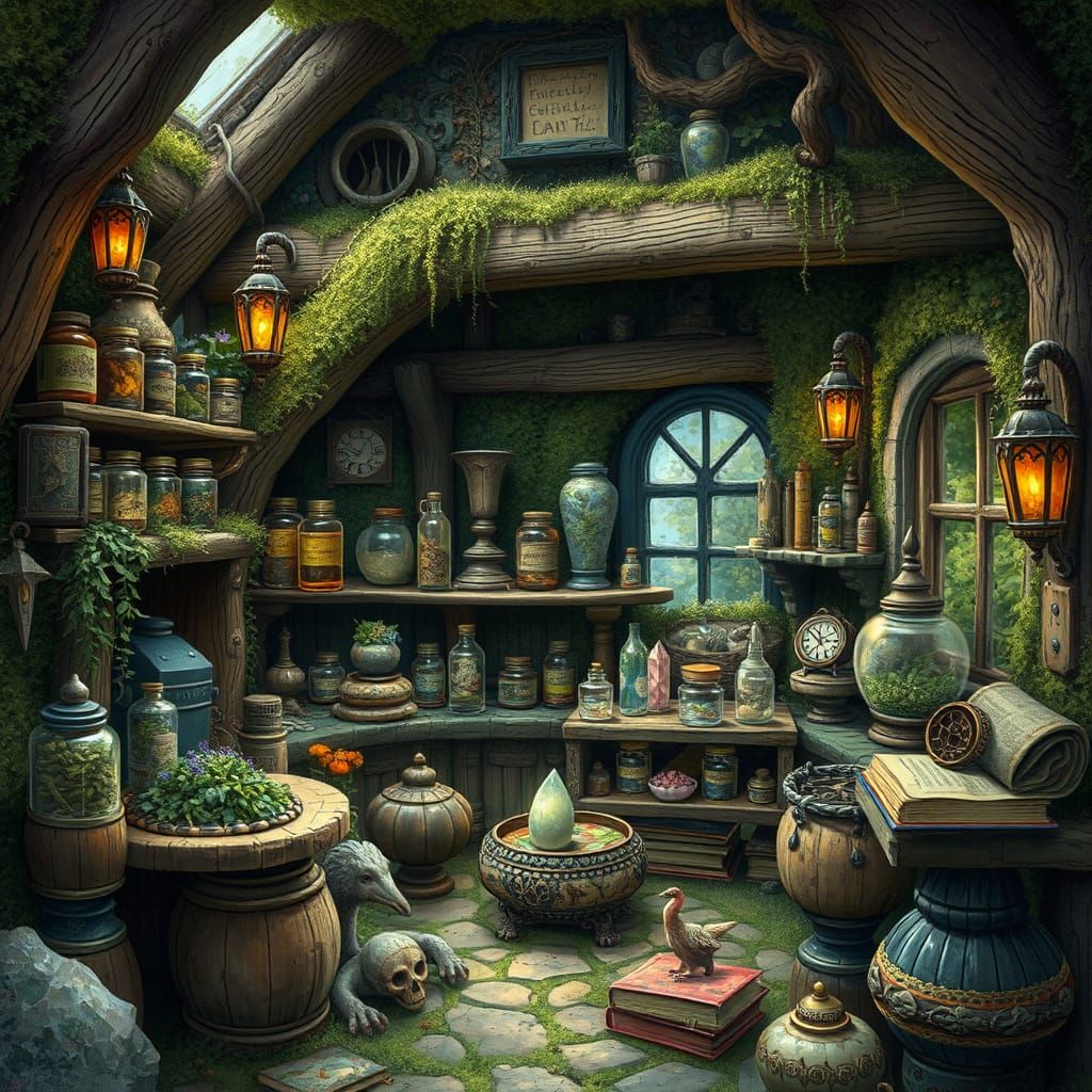 Wizard's Ingredient Room in Enchanted Cottage