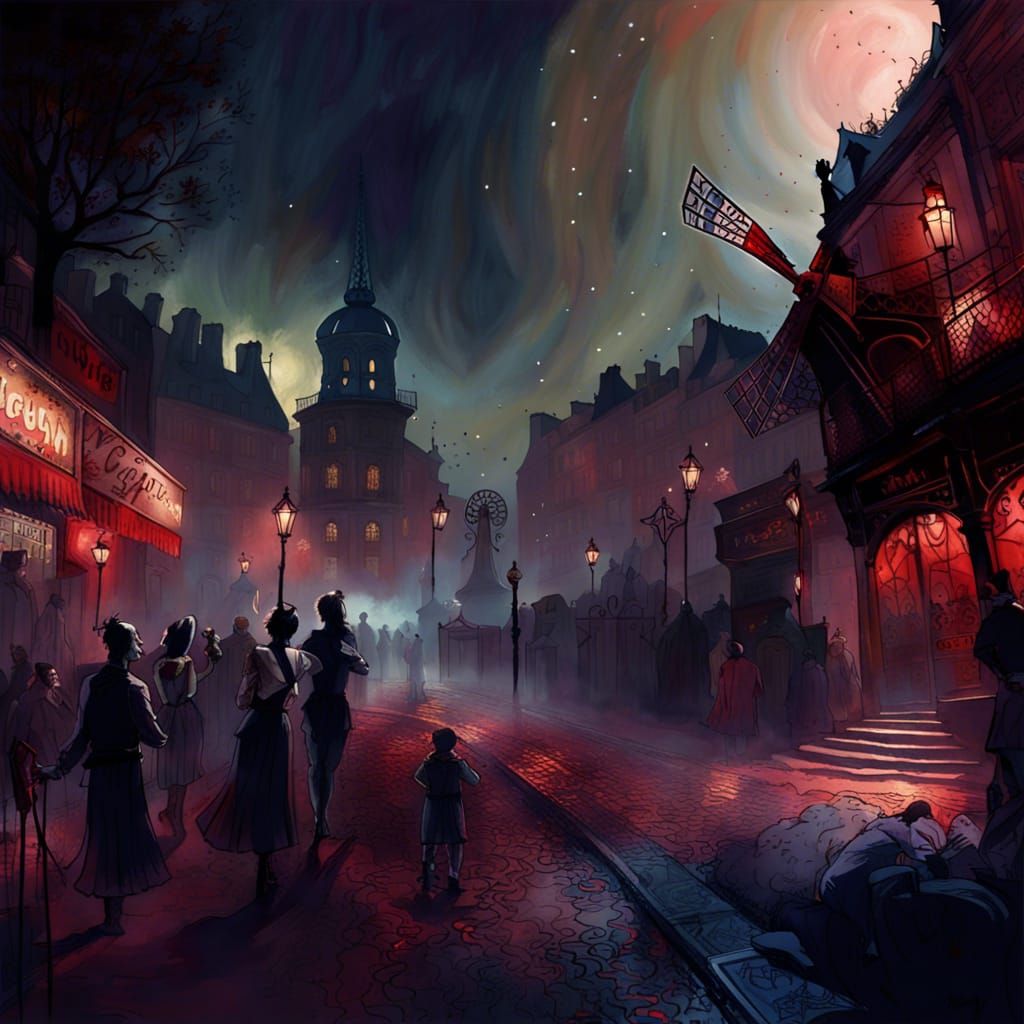 Moulin Rouge Zombie Apocalypse: Fantasy Splash Art