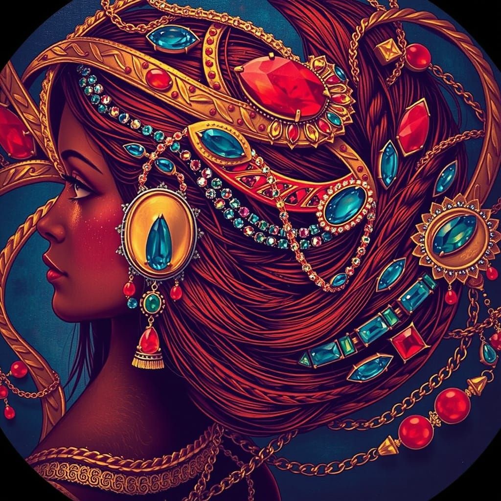 Sovereign Oracle Portrait in Renaissance Fantasy Style