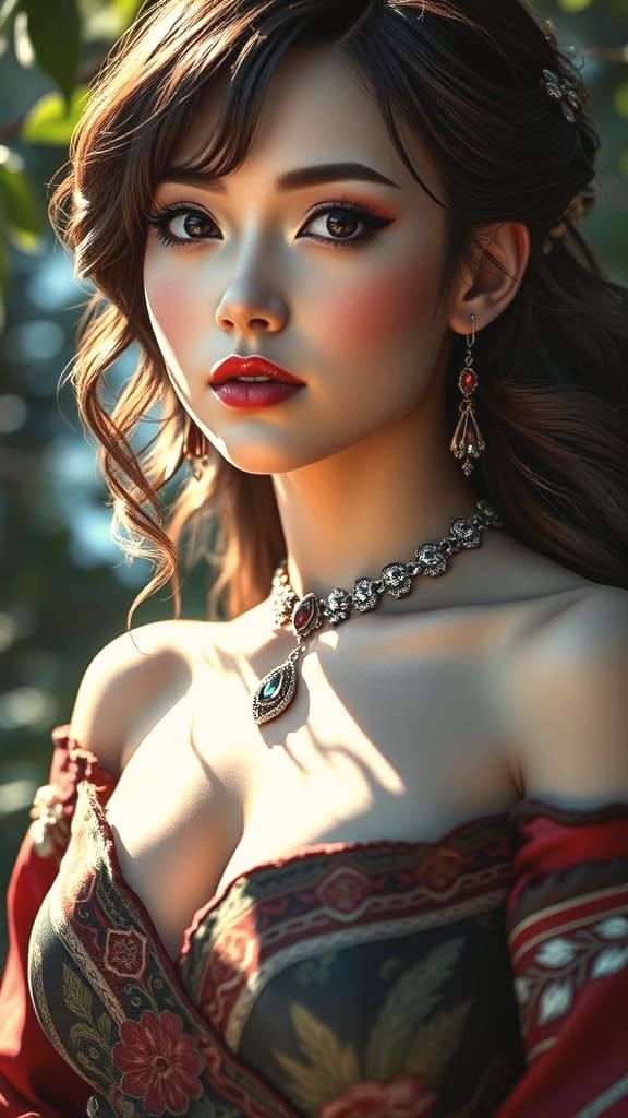 Mikasa Ackerman Portrait with Expressive Features