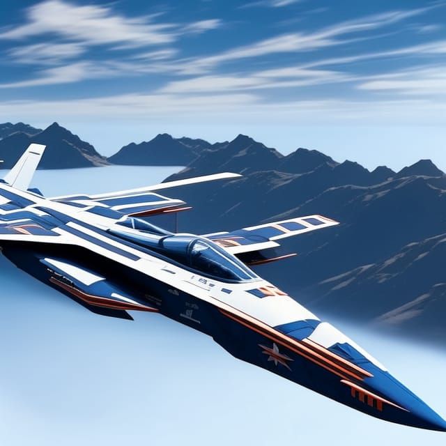 Hyperrealistic Sci-Fi Jet Soars Skyward in 8k