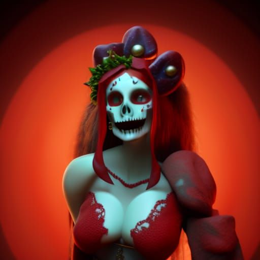 Vampire Queen Portrait in Artgerm Style